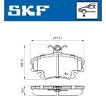 PASTIGLIE FRENO ANT. CLIO II - LP885 - 2146304 - FDB845