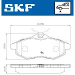 PASTIGLIE FRENO ANT. C2/C3 - LP1716 - 2340702 - FDB1542 