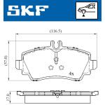 PASTIGLIE FRENO ANT. CLASSE A 97>04 - LP1401 - 2307004 - FDB1303 