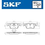 PASTIGLIE FRENO POST. BMW S.3 11> - LP2286 - 2530701 - FDB4670