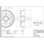 TAMBURO FRENO LOGAN ABS 04> TF671S - 432004334R