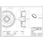 TAMBURO  FRENO CLIO IV 12>16 -  Ø 228.6 x 52 - TF667S - 432001501R