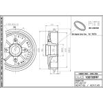 TAMBURO  FRENO C2 / C3 / PEUGEOT 206 /1007 - TF833S - 424746