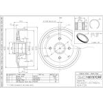 TAMBURO FRENO CON CUSCINETTO C3 / DS3 16> TF838KS - 424759