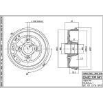 TAMBURO FRENO CLIO III - MODUS 05> 8200276843 - TF672