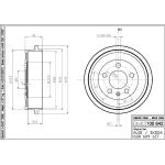 TAMBURO FRENO POLO 02> 6Q0609617 - TF753 