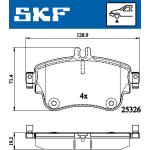 PASTIGLIE FRENO ANT. CLASSE A 160 CDI 13> - 2532601 - FDB4428 - LP2442