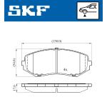 PASTIGLIE  FRENO ANT. G. VITARA 1,9 DDIS 05> LP2001 - 2434601 - FDB4060