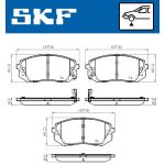 PASTIGLIE FRENO ANT. SPORTAGE 04> - 2450101 -  FDB4194 - LP2050