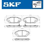 PASTIGLIE FRENO ANT. MAZDA 3 13>  - 2587501 - FDB4446 - LP2701