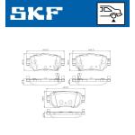 PASTIGLIE  FRENO POST. QASHQAI 13>  LP3145 - 2596501 - FDB4842 